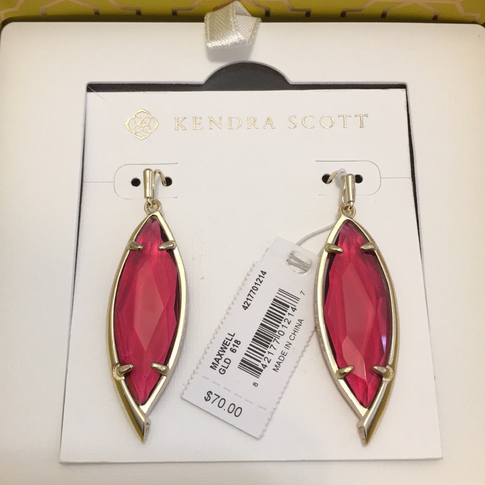 Kendra Scott Berry Glass Maxwell Earrings. NWT